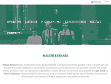 Tablet Screenshot of maison-bernard.com